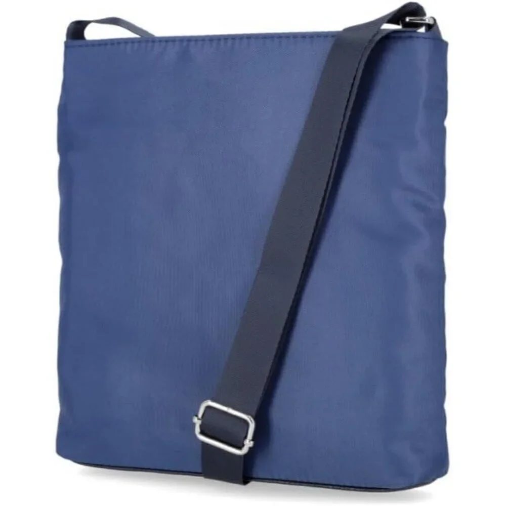 Women's Indigo  Nylon Crossbody Bag Purse with Adjustable Shoulder Strap